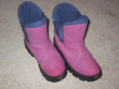   NIKE Girls Childrens Pink Insulated Winter Snow Boots Sz 12c  