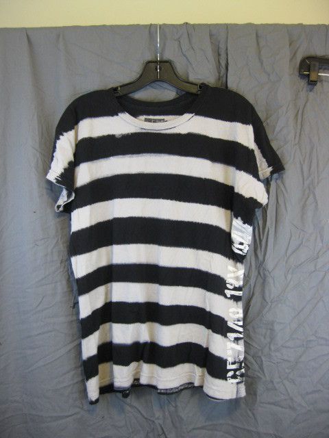 Lip Service Kill City Prison Break B/W Striped Tee XXL  