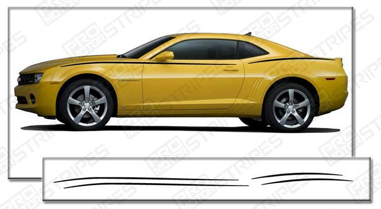 Chevy Camaro 2010 2011 Javelin Side Stripes Decals 3M  