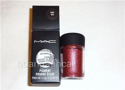 Mac pigment eyeshadow full size rare new RUBY RED  