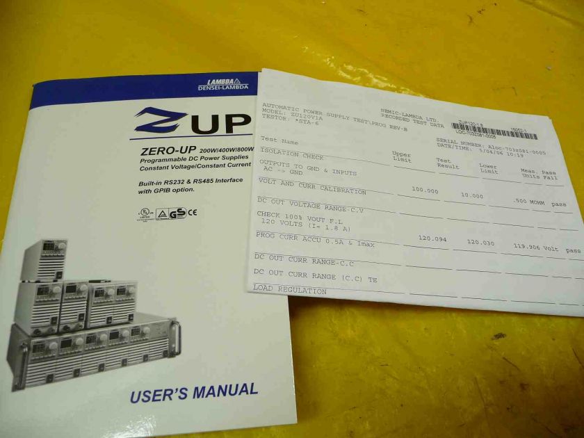 Lambda ZUP DC Power Supply ZUP120 1.8A new 120V  