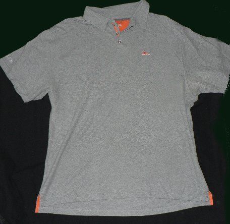 Mitchell and Ness Polo shirt mens XXL 2XL grey  