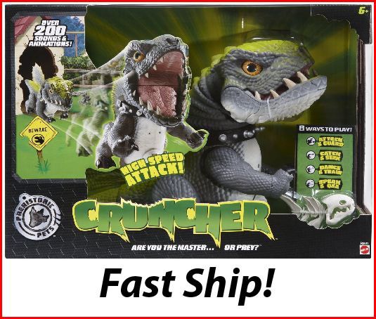 New Cruncher Interactive Prehistoric Life Like Dinosaur  