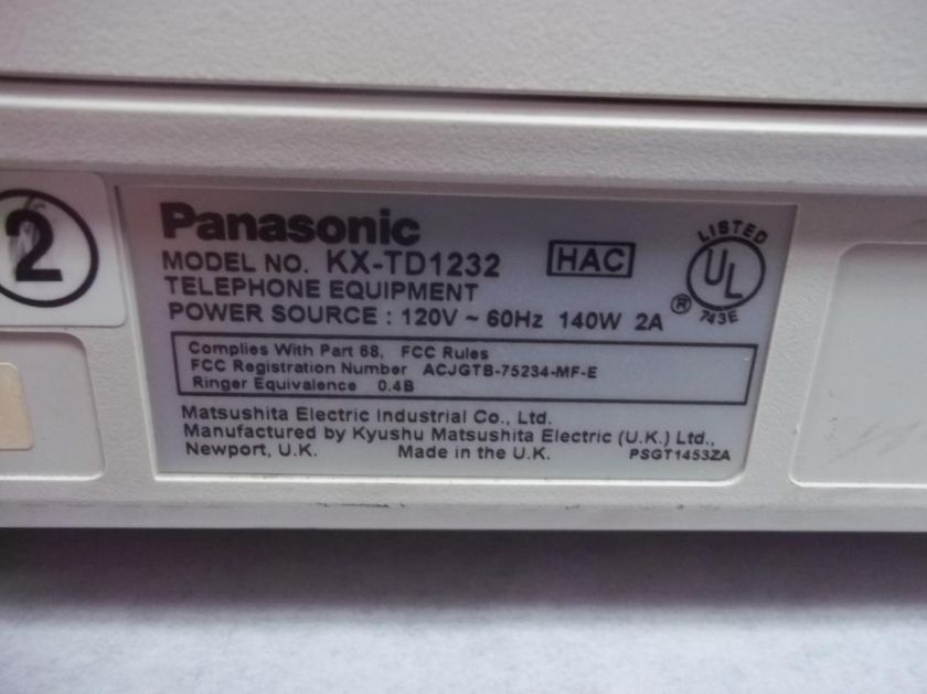 Panasonic KX TD1232 Digital Super Hybrid Business Phone System+KX 