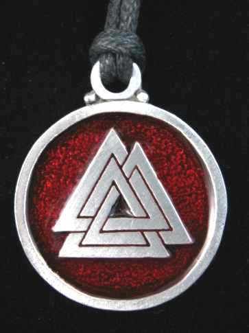 Viking Jewelry Pewter Viking Valknut Pendant 0705.10  