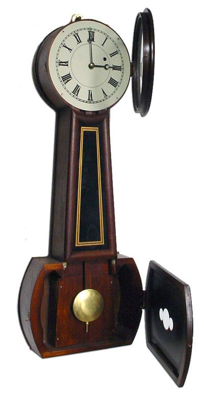 HOWARD No. 5 SINGLE WEIGHT DRIVEN MOVEMENT BANJO WALL CLOCK  