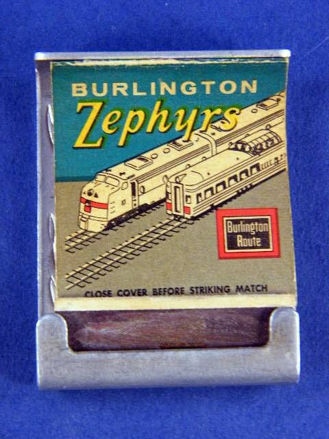   Aluminum Matchbook Covers Mallard Ducks Burlington Zephyrs  