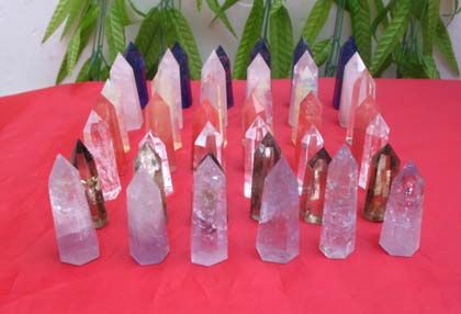 42 NATURAL Different QUARTZ CRYSTAL point  