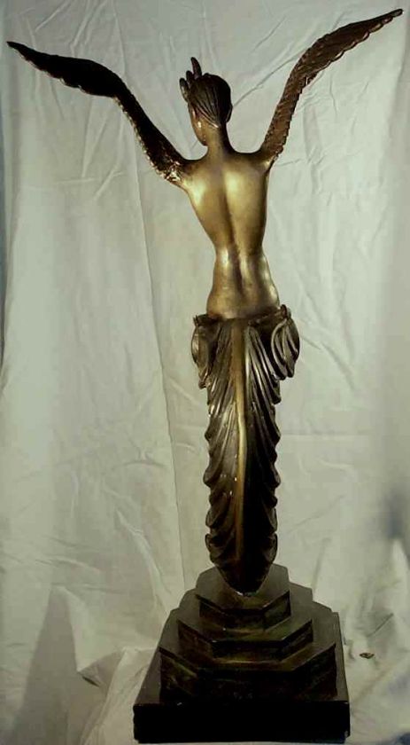 Emil Epple (b1877) Bronze Statue of Harpy  