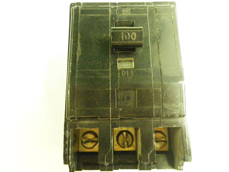 SQUARE D QO3100 CIRCUIT BREAKER 100A 3P 240V  