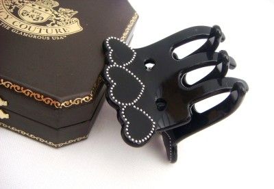 Auth Juicy Couture Pave Heart Claw Clip Hair Accessories  