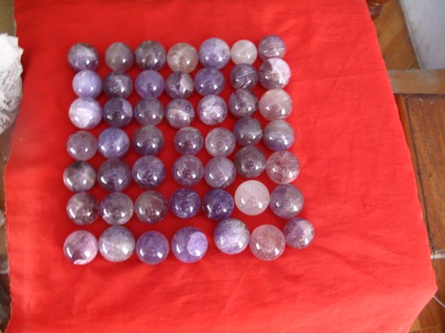 49 NATURAL AMETHYST QUARTZ CRYSTAL SPHERE BALL 3.85lb  