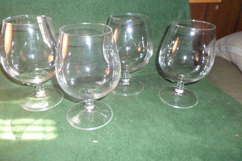 FARBERWARE CRYSTAL 17.5oz BRANDY GLASSES NIB  