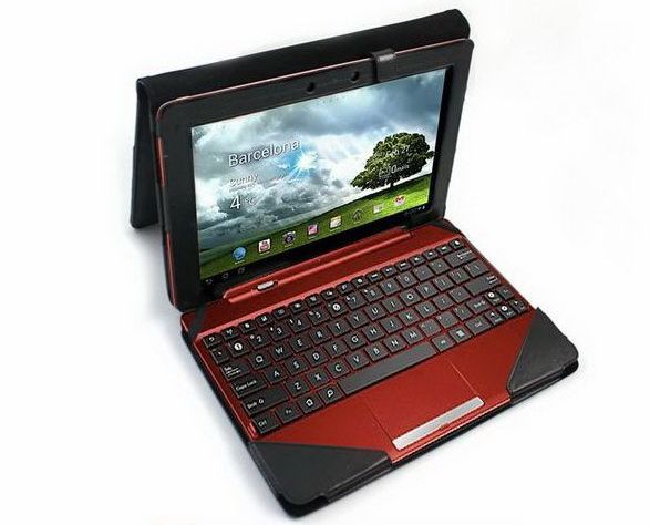 Triple Keyboard Leather Case Cover For Asus Eee Pad Transformer TF300 