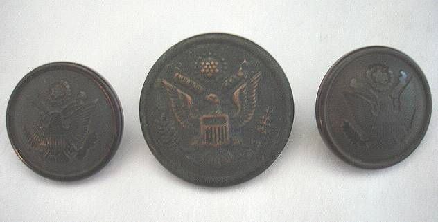 Vintage Military Wiki Uniform Buttons 1940’S  