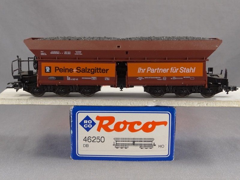 DTD TRAINS   HO SCALE   ROCO 46250 COAL HOPPER CAR   DB   MODEL TRAIN 