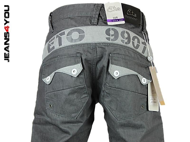 BRAND NEW MENS DESIGNER EM160 ETO ELASTIC ANKLE JEANS ALL WAIST SIZES 