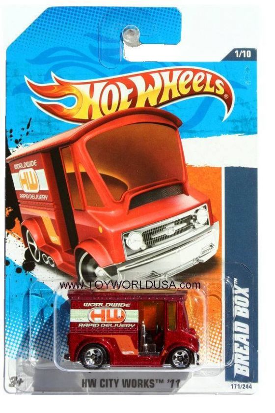 2011 Hot Wheels HW City Works #171 Bread Box red  