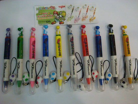 10XNintendo DS Lite NDSL Mario YOSHIS Stylus Touch Pen  