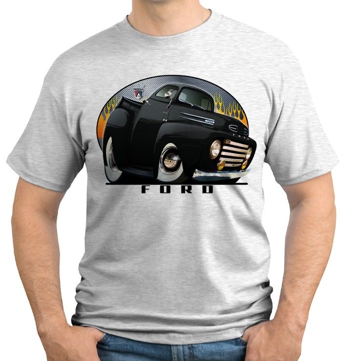 1948 1949 1950 F 1 Ford Pickup Truck Licenced Tshirt F1  