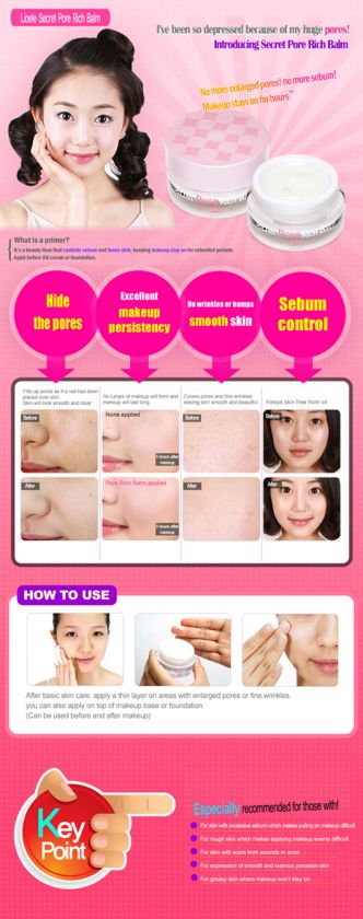 LIOELE Secret Pore Rich Balm Primer (20ml)  