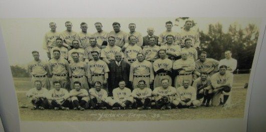 RARE TEAM PHOTO NEW YORK YANKEES 1932 w JACOB RUPPERT  