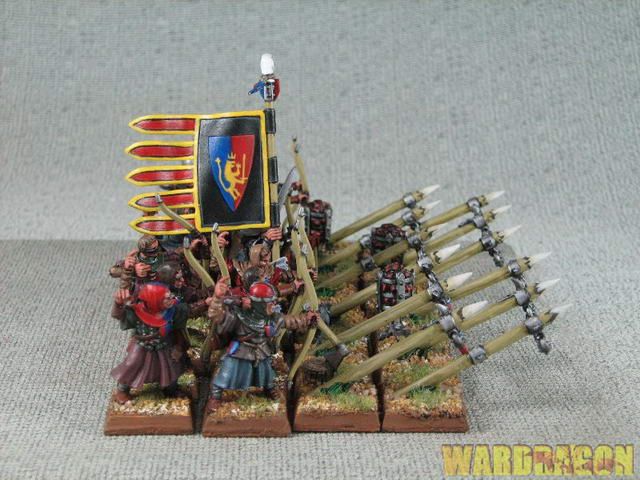 25mm Warhammer WDS painted Bretonnia Bowmen y5  