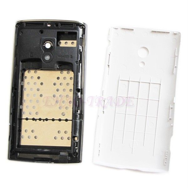   facial case replacement For Sony Ericsson x10 xperia white  