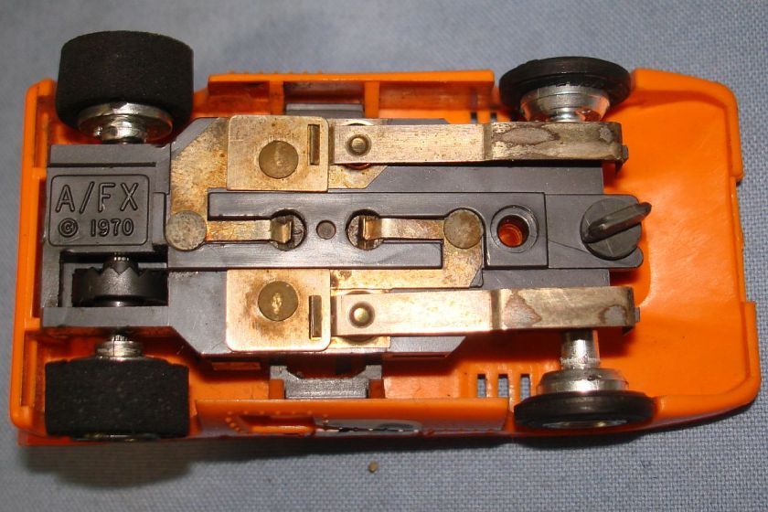   AFX Slot Car Racing Orange #54 McLaren XLR Can Am Chassis Mounts