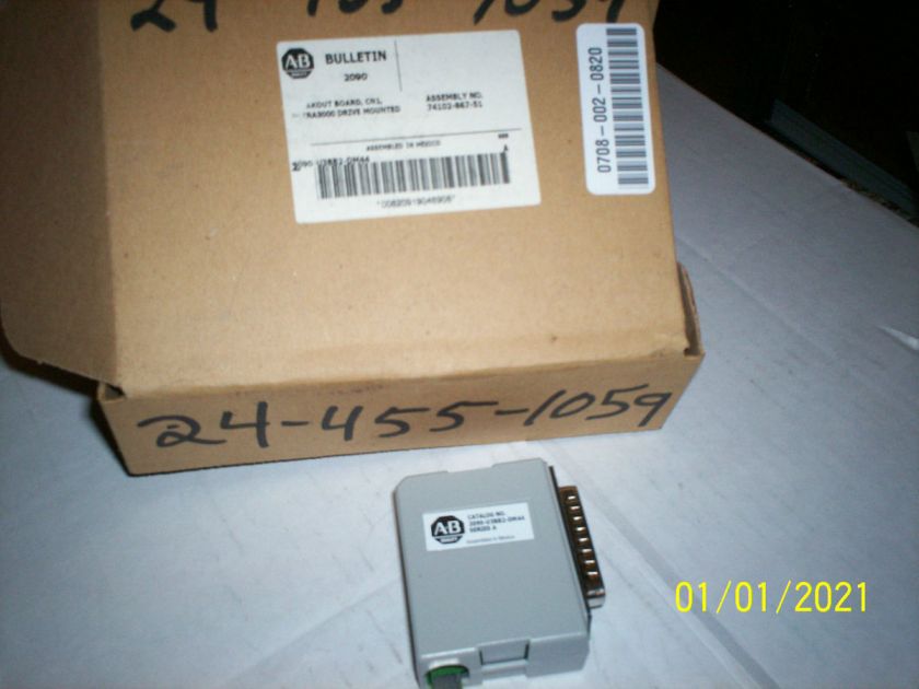 NEW ALLEN BRADLEY 2090 U3BB2 DM44 SERIES A CN1 BREAKOUT BOARD SERCOS 