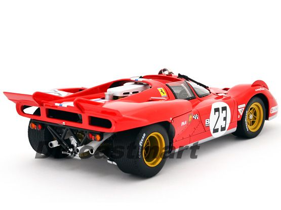 HW ELITE 118 FERRARI 512S 24HRS DAYTONA 1971 RED #23  