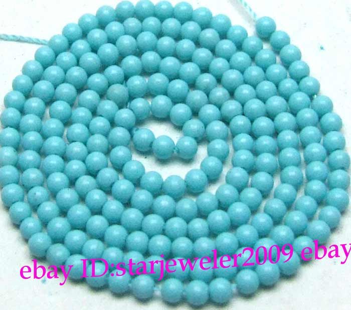   colore turquoise see photo size shape 2mm round amount one string 39cm