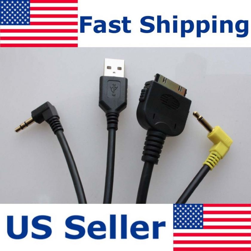 Kenwood KCA iP300V IPOD ADAPTER CABLE DNX 7200 DNX 8120 DNX 7220 DNX 