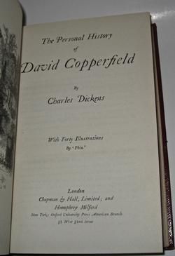 THE COMPLETE WORKS OF CHARLES DICKENS. Leather Library Set. Includes A 