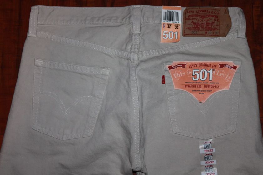 Levis 501 GRIT Tan 0772 Jeans 30 32 33 34 36 38 40 42 052176597358 