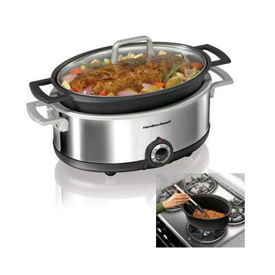 Hamilton Beach 33351 5 1/2 Qt. Stovetop Slow Cooker  