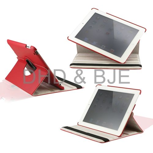 iPad 2 360 Rotating Magnetic Leather Case Smart Cover Stand Choose 