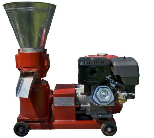 PELLET MILL 13HP GAS ENGINE WOOD & BIOMASS PELLET PRESS  