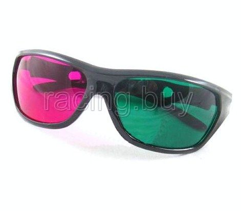 3D glasses Green Red Lens