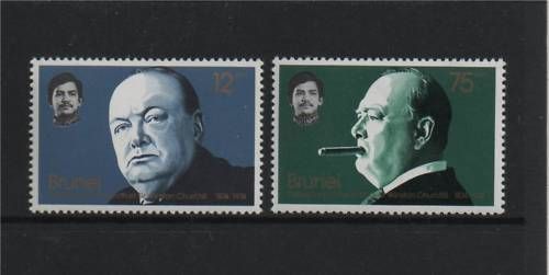 Brunei 1974 Sir Winston Churchill SG 239/40 MNH  