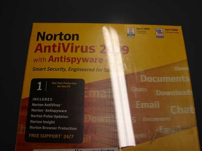 Norton antivirus 2009 sealed package  