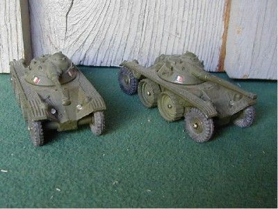 DINKY,2 E.B.R.Panhard Tank # 80A & Ten Ton Truck # 622  