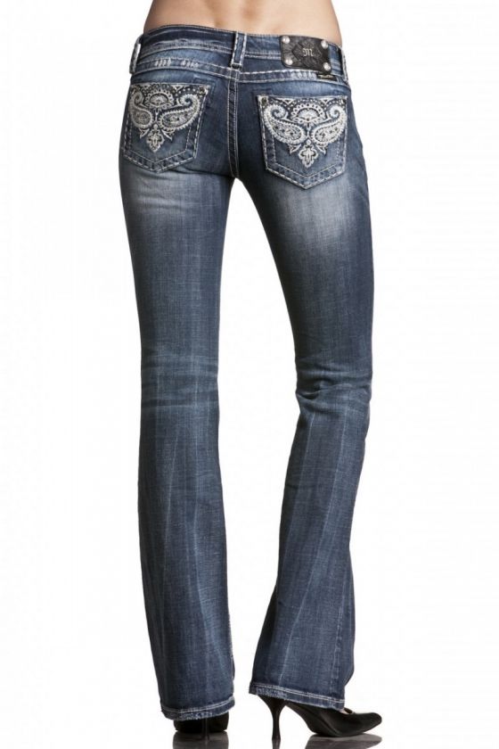 Womens Miss Me Jeans Fleur De Lis In Discharged Style JW5123B8  