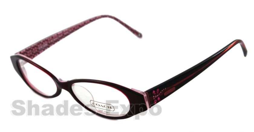 NEW Coach Eyeglasses CC 526/A/F DEIRDRE BORGO 604 BURGUNDY AUTH  