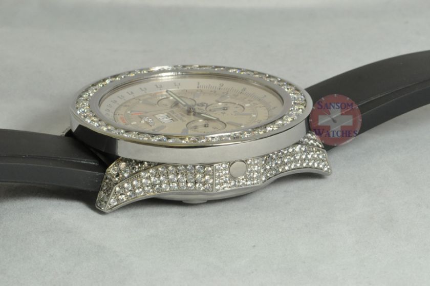 Breitling Bentley 6.75 with A44362 with Diamond bezel and Diamond Case 