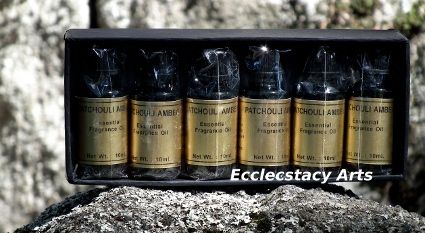 Patchouli Amber Aroma Incense Fragrance Oil 6x10ml NEW  