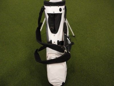   Adidas Golf Clutch Stand Bag WHITE/BLACK Carry Double Strap  