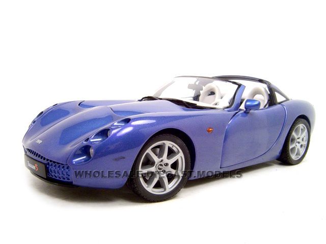 TVR TUSCAN S BLUE 118 DIECAST MODEL  