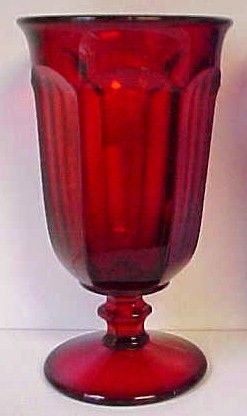 IMPERIAL OLD WILLIAMSBURG RUBY RED 6 5/8 ICE TEA STEM /S  