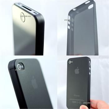 NEW Super Ultra Thin Slim 0.35mm Black Skin Case for iPhone 4S  